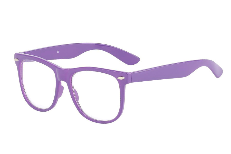 Violetit Wayfarer -silmälasit ilman vahvuuksia - Design nr. 833
