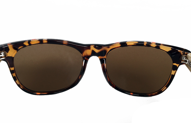Clubmaster -lasit bambusangoilla - sunlooper.fi - billede 2