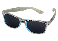 Kirjavat Wayfarer -aurinkolasit - Design nr. 1145