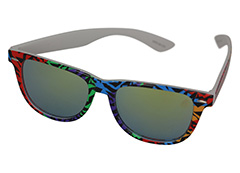 Kirjavat Wayfarer -aurinkolasit - Design nr. 1148