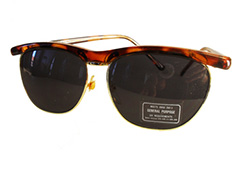 Ruskeankirjavat Clubmaster -lasit - Design nr. 319